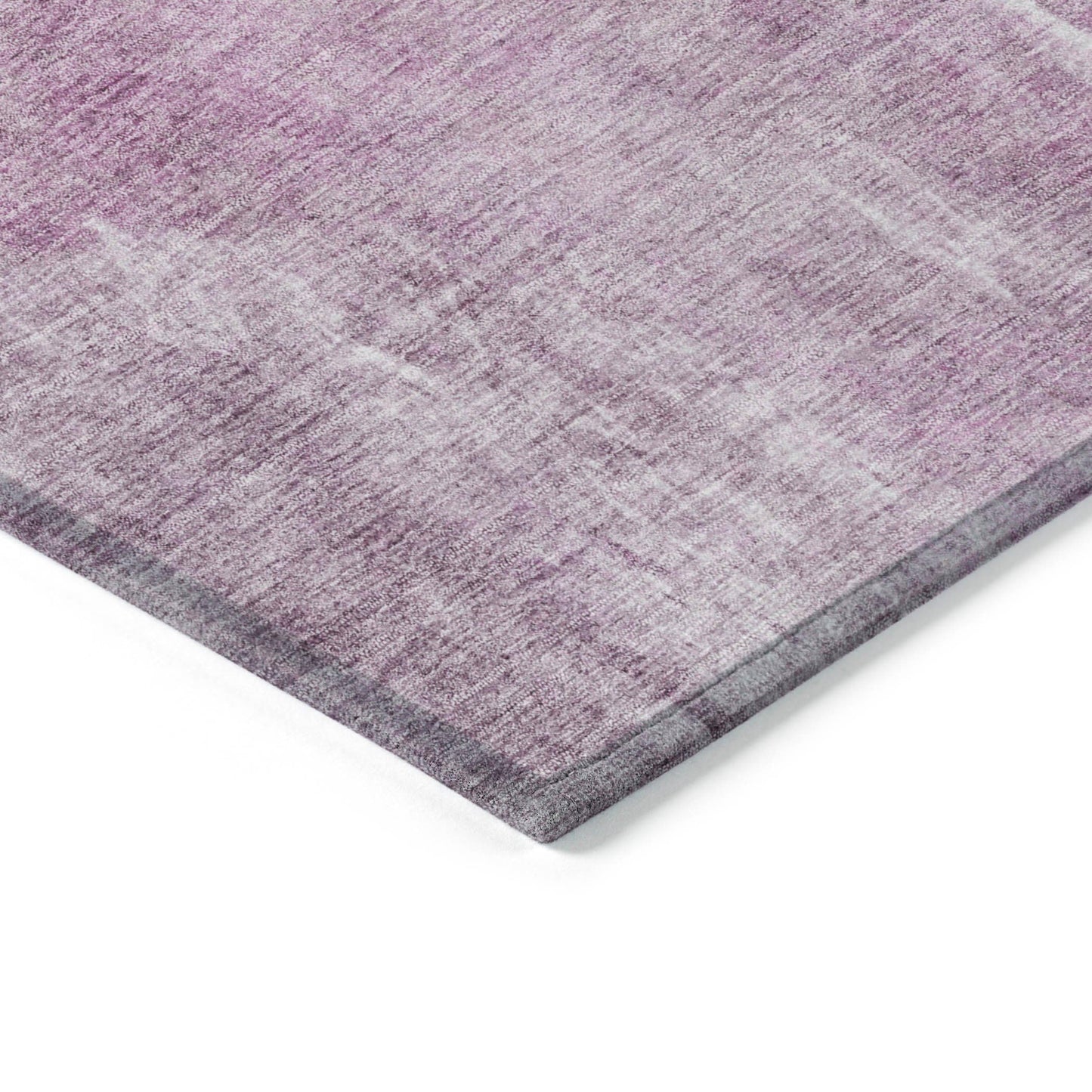 5' X 8' Pink and Ivory Abstract Washable Indoor Outdoor Area Rug