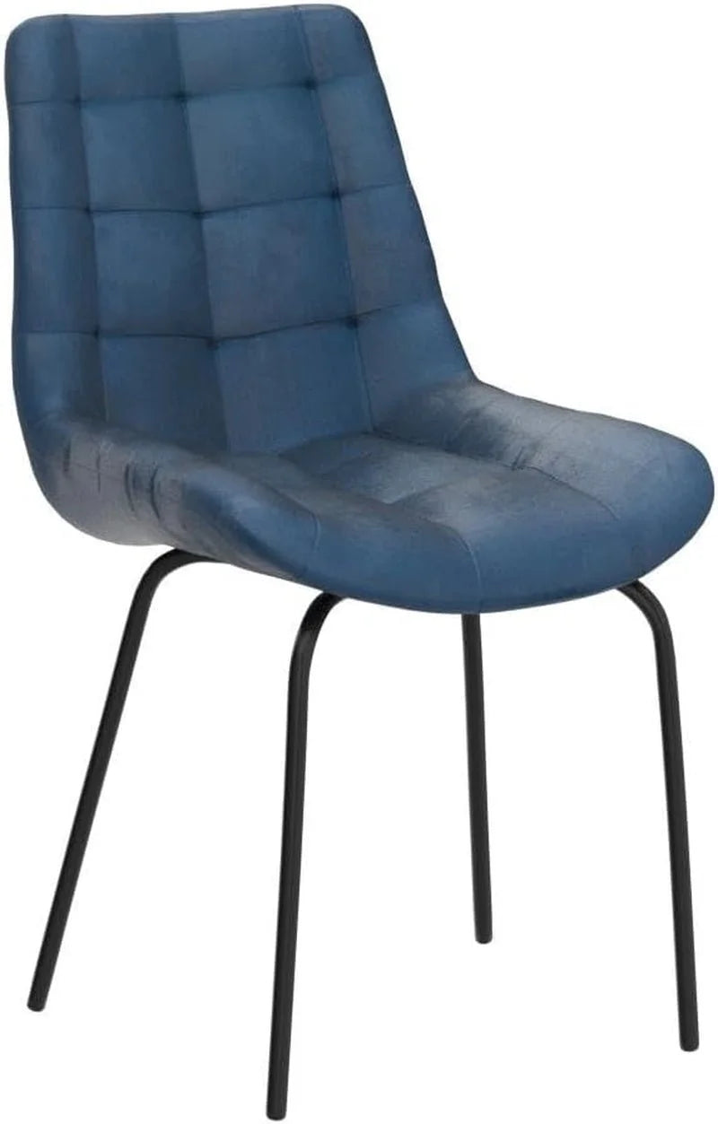 Blue Tufted Dining Chairs Set Of 2 Kitchen And Living Room