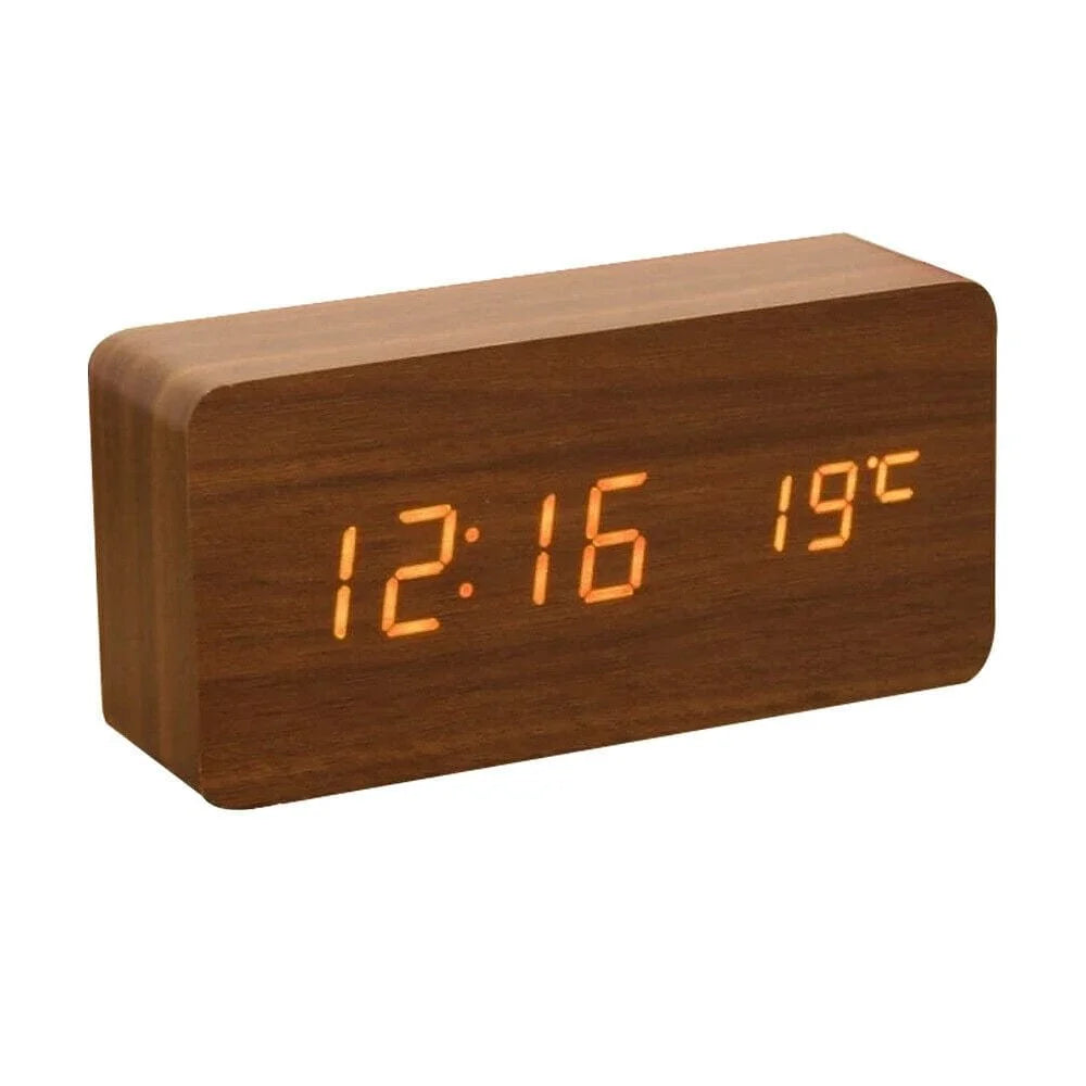 NNEDSZ Sound Control Digital Alarm Clock & Thermometer
