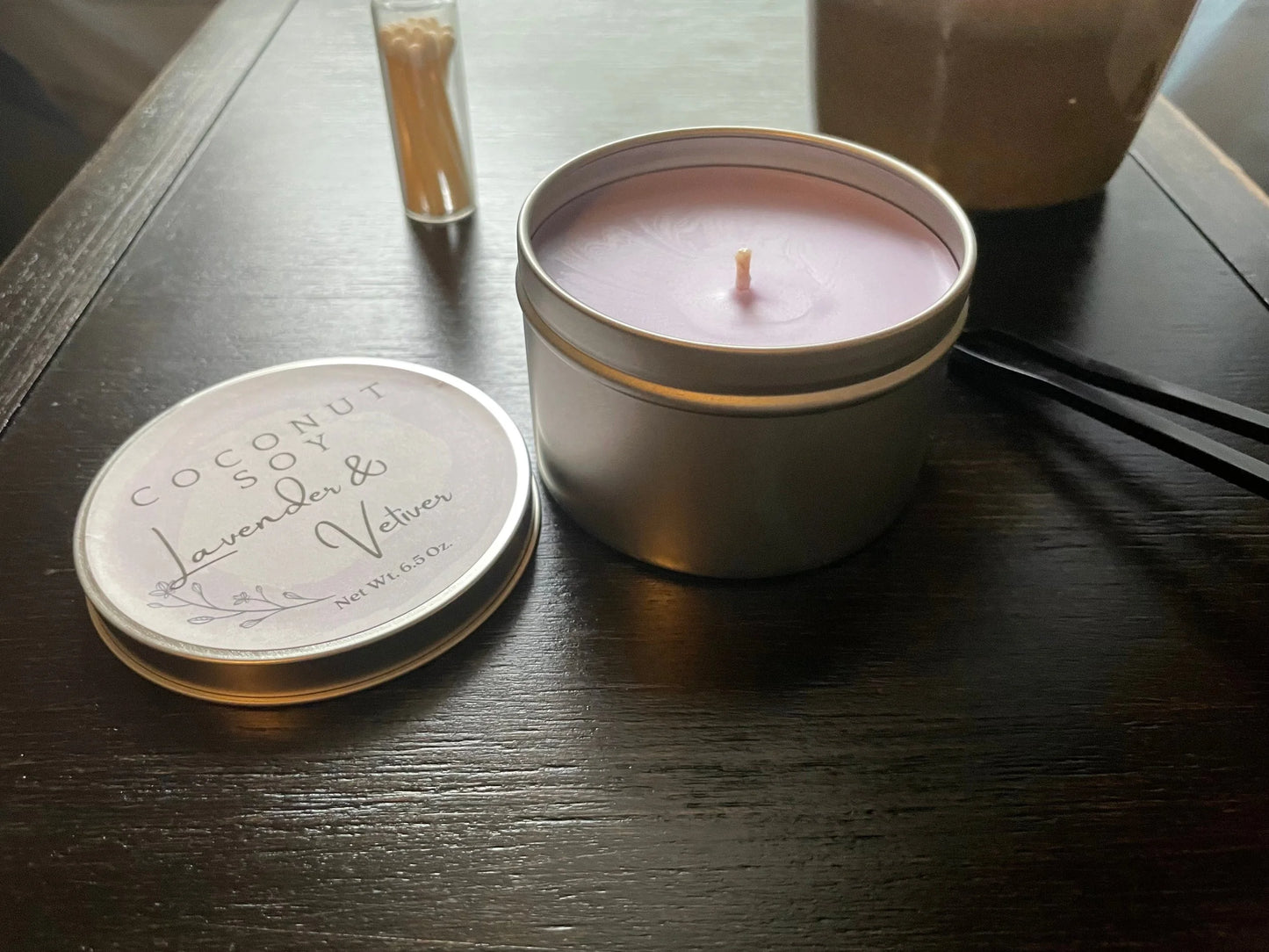 Soft Patchouli & Amber Tin