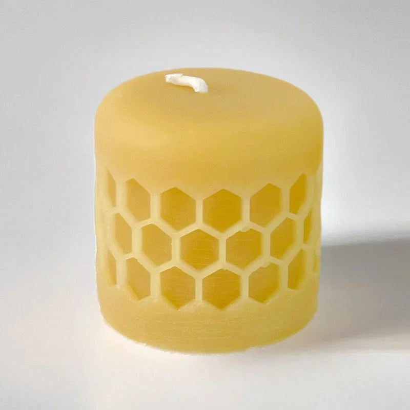 Beeswax Votive Candles | Honeycomb | Box of 3