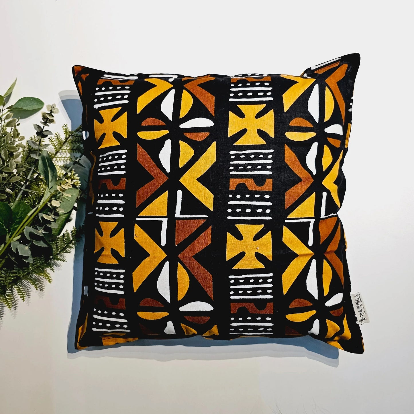 Set of 2 | 4 Cushion Covers |40x40cm | 100% Cotton Wax Ankara Fabric