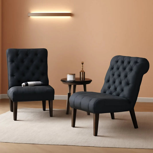 Gray Accent Chair With Wood Legs For Living Room Decor