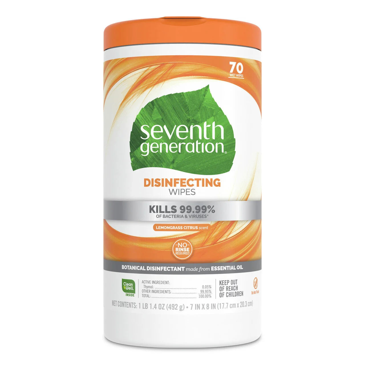 Seventh Generation Disinfecting Multi-Surface Wipes (6x70 ct)