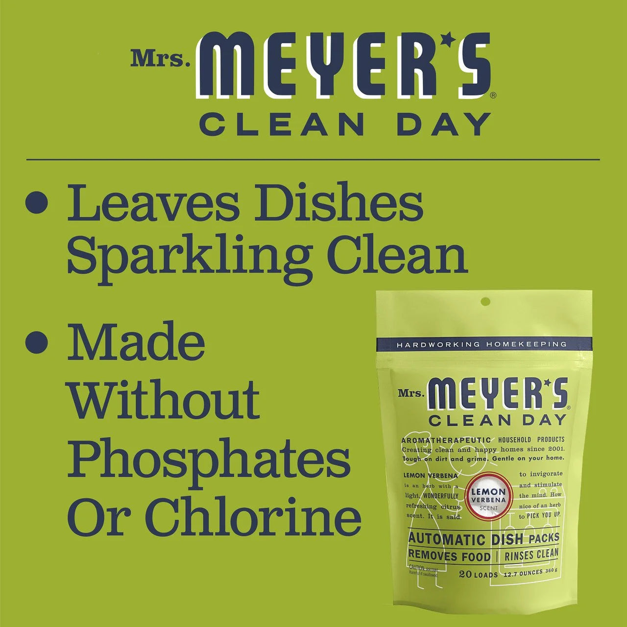 Mrs Meyers Auto Dshwsh Pks Lem (6x12.7OZ )