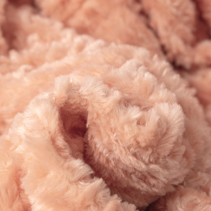 DaDa Bedding Coral Peach Rose Faux Fur Throw Blanket - Dreamy
