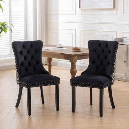 Classic Velvet High-End Tufted Solid Wood Contemporary Upholstered Dining Chair