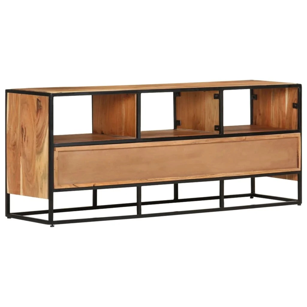 vidaXL TV Stand TV Unit Sideboard Home TV Console Media Unit Rough Mango Wood