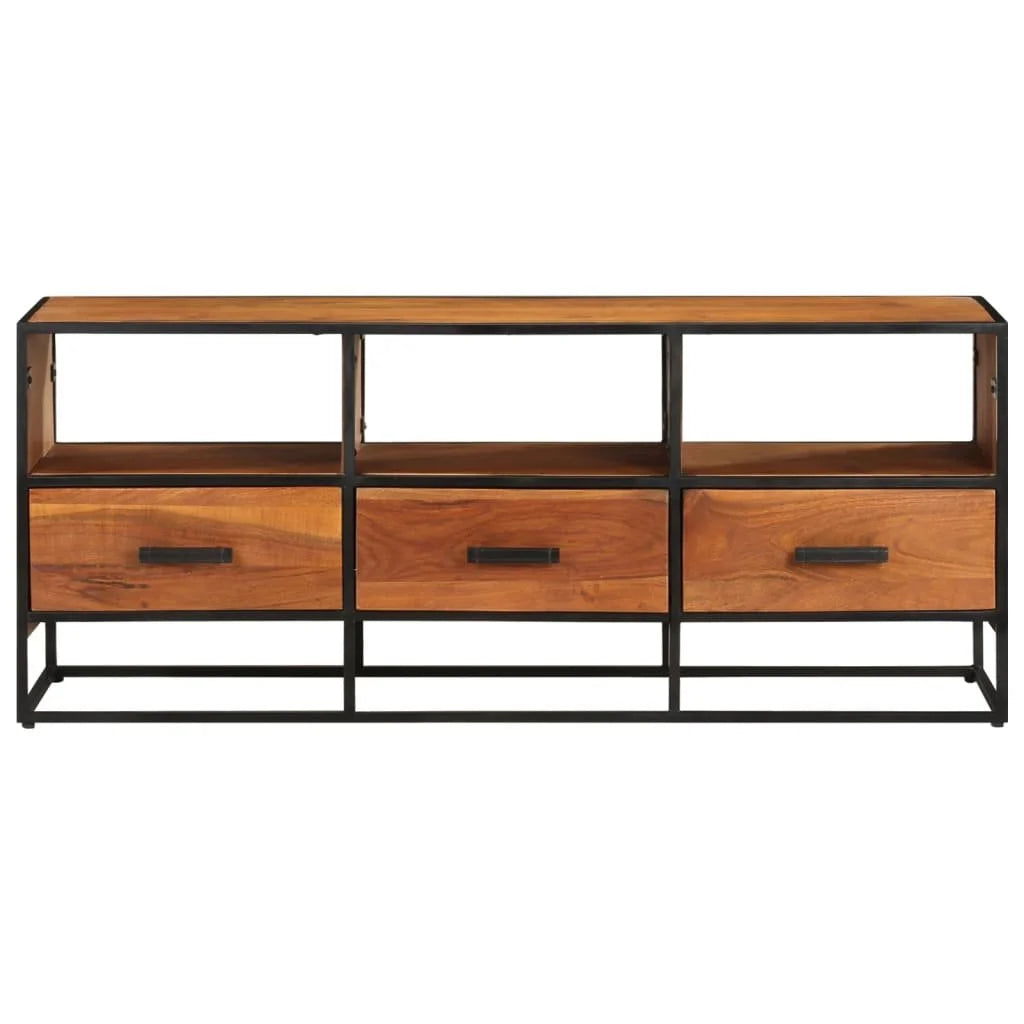 vidaXL TV Stand TV Unit Sideboard Home TV Console Media Unit Rough Mango Wood