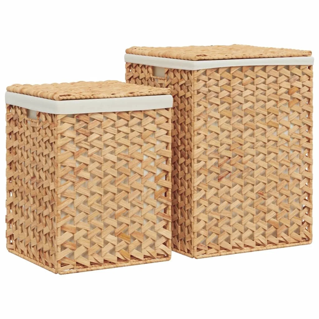 vidaXL Laundry Baskets 2 pcs Water Hyacinth