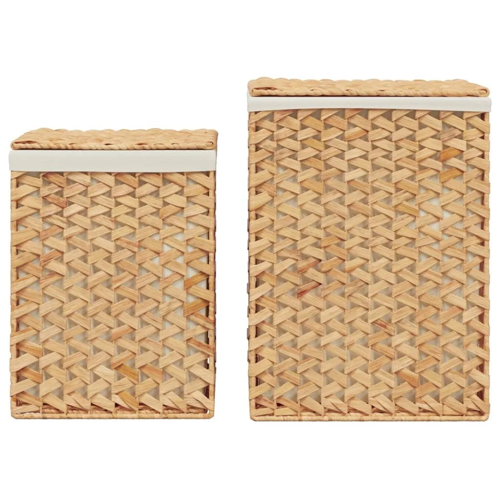 vidaXL Laundry Baskets 2 pcs Water Hyacinth
