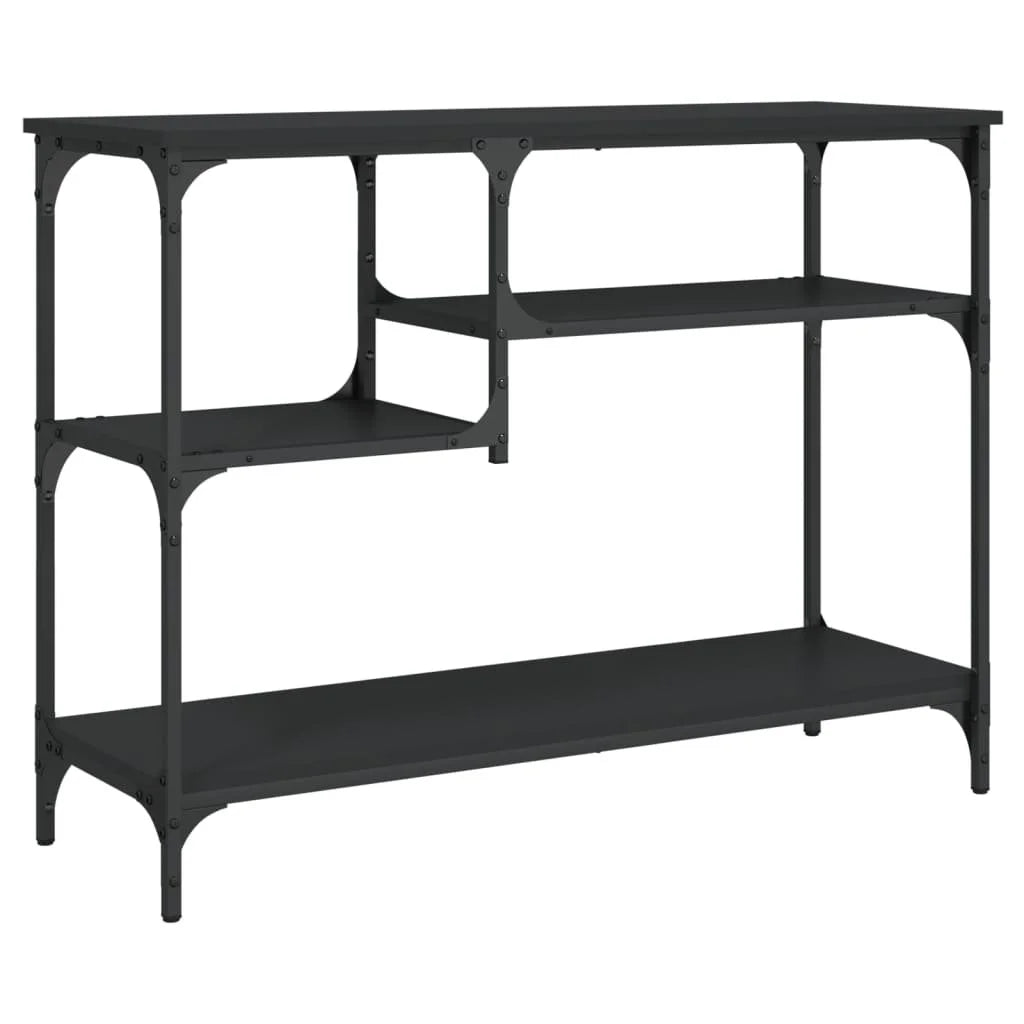 vidaXL Console Table with Shelves Behind Sofa Entry Desk Living Room Furniture