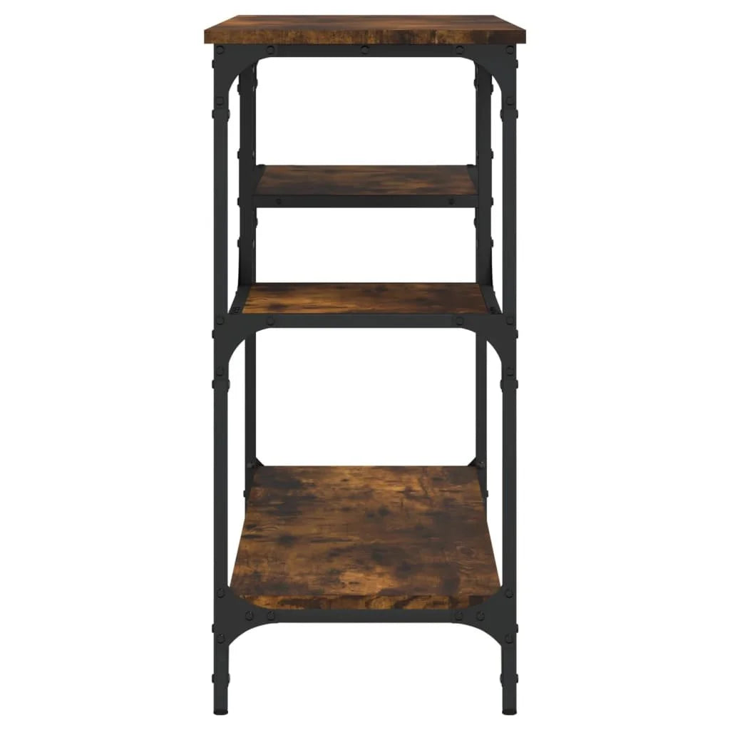 vidaXL Console Table with Shelves Behind Sofa Entry Desk Living Room Furniture