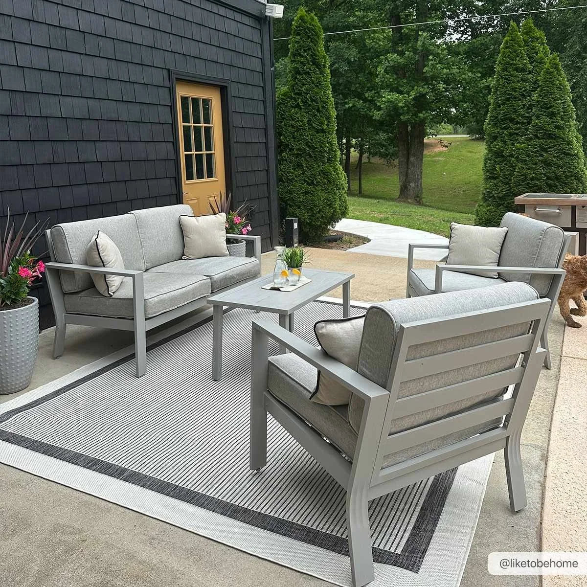 Hevel Black & White Area Rug - Clearance