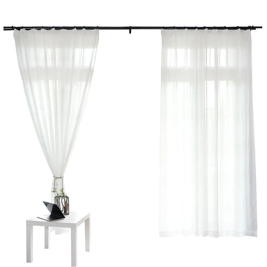 NNEOBA White Tulle Curtains
