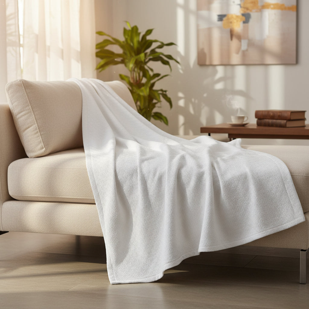 Jacquard Matelassé in Diamond Pattern 100% Polyester