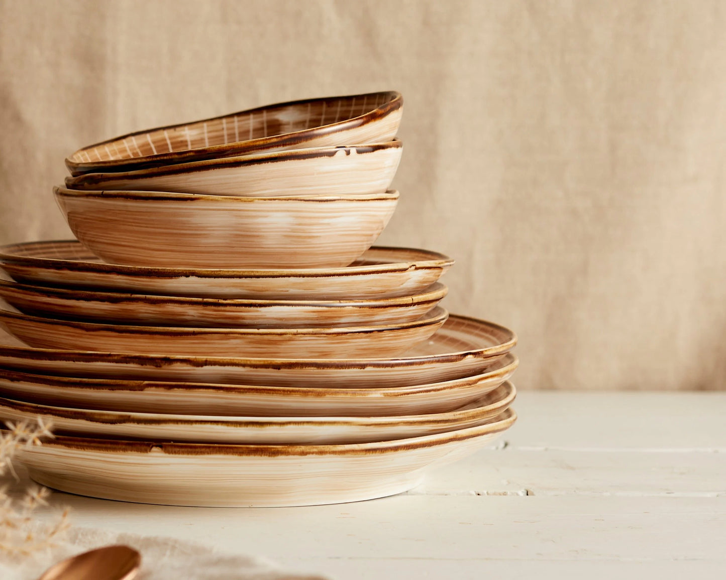 Marsali Porcelain Round Dinner Plate