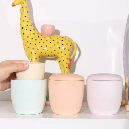 Boowan Nicole Candle Jar Silicone Mold and 7oz Candle Refill Mold Reusable