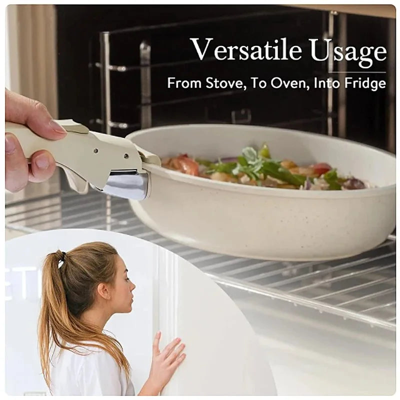 NNEOBA 5-Piece Non-Stick Cookware Set Aluminum Alloy Pots and Pans with Lids White