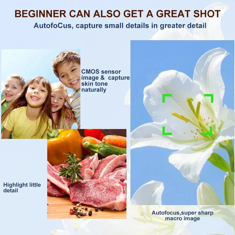 NNEOBA Dual Screen Digital Camera Black