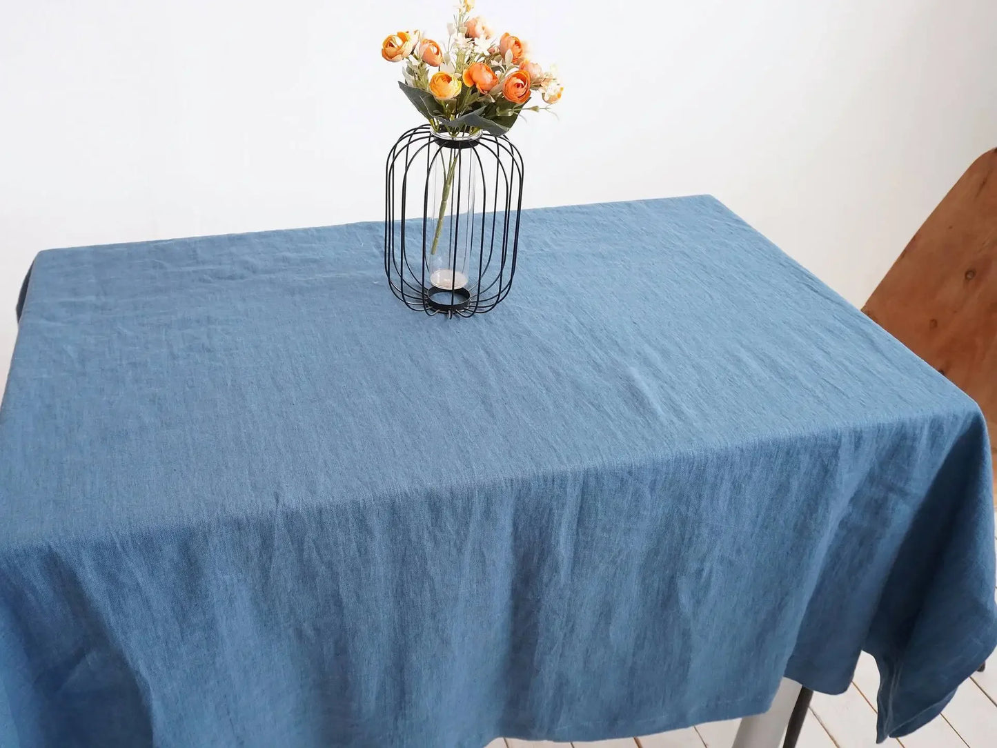 100% Pure Linen Solid Color Table Cloth