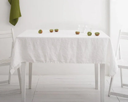 100% Pure Linen Solid Color Table Cloth