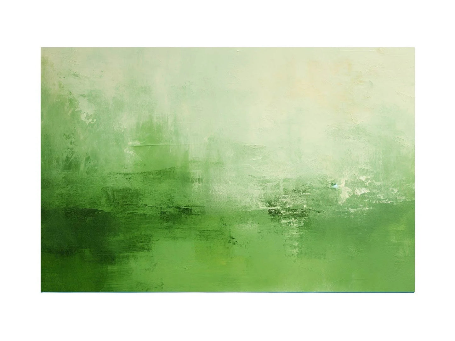 Green Abstract Painting Canvas Art Print