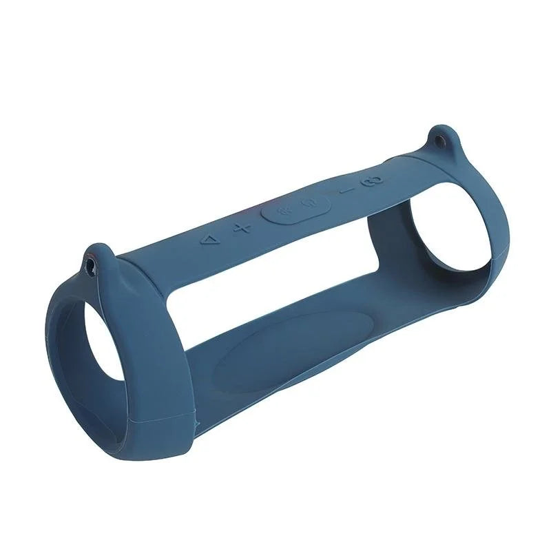 NNEDSZ Portable Silicone Speaker Cover With Shoulder Strap & Carabiner For Jbl Charge 5