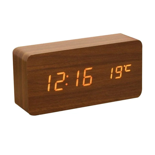 NNEDSZ Sound Control Digital Alarm Clock & Thermometer