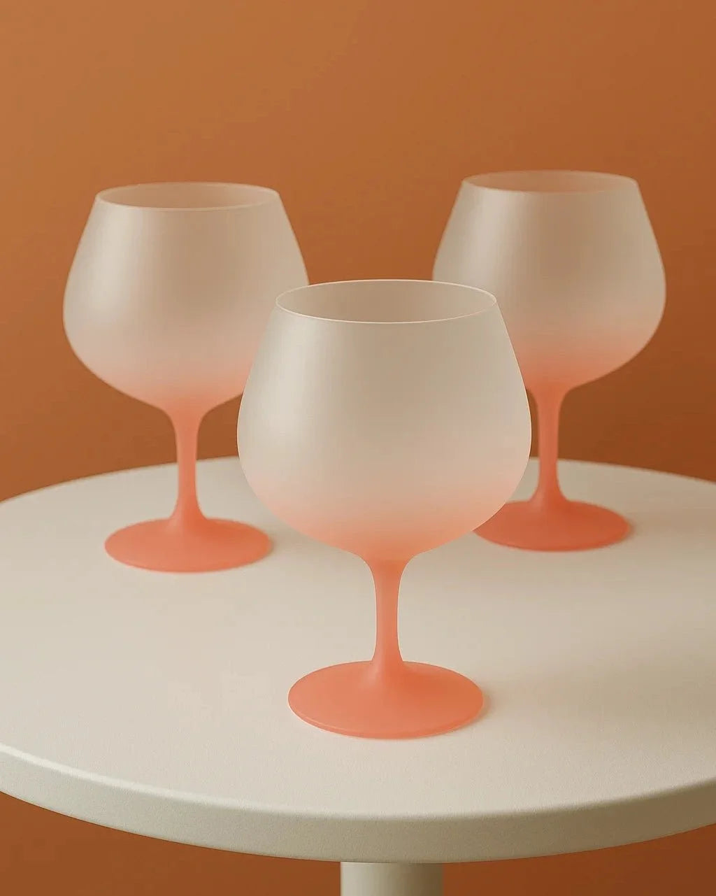 Matt Pink Wine Glass