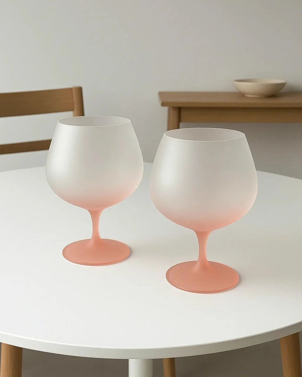 Matt Pink Wine Glass