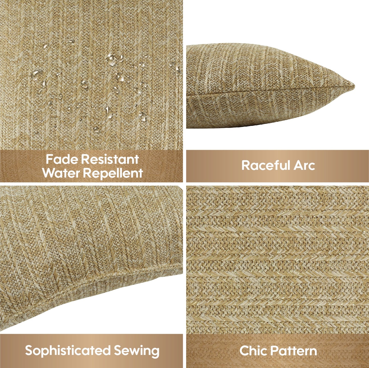 Outdoor/Indoor Throw Pillows, Decorative Throw Pillows with Inserts,