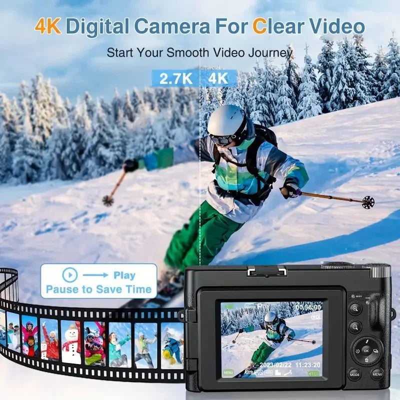NNETM 4K Digital Camera: Capture Every Detail in Stunning Clarity