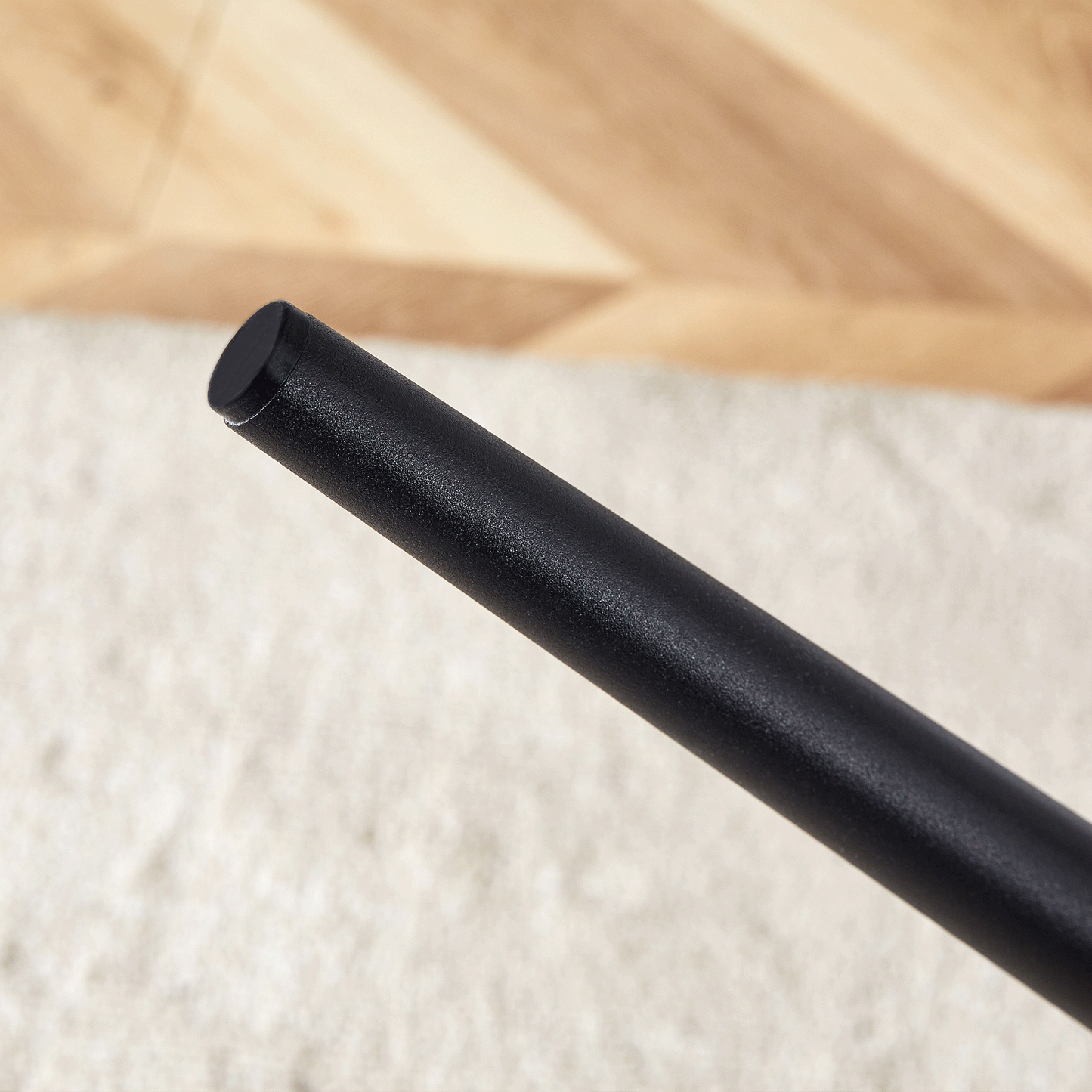 Modern Minimalist Dining Chair Set-White/Dark Gray PU Leather, Metal Legs, 4 Pcs