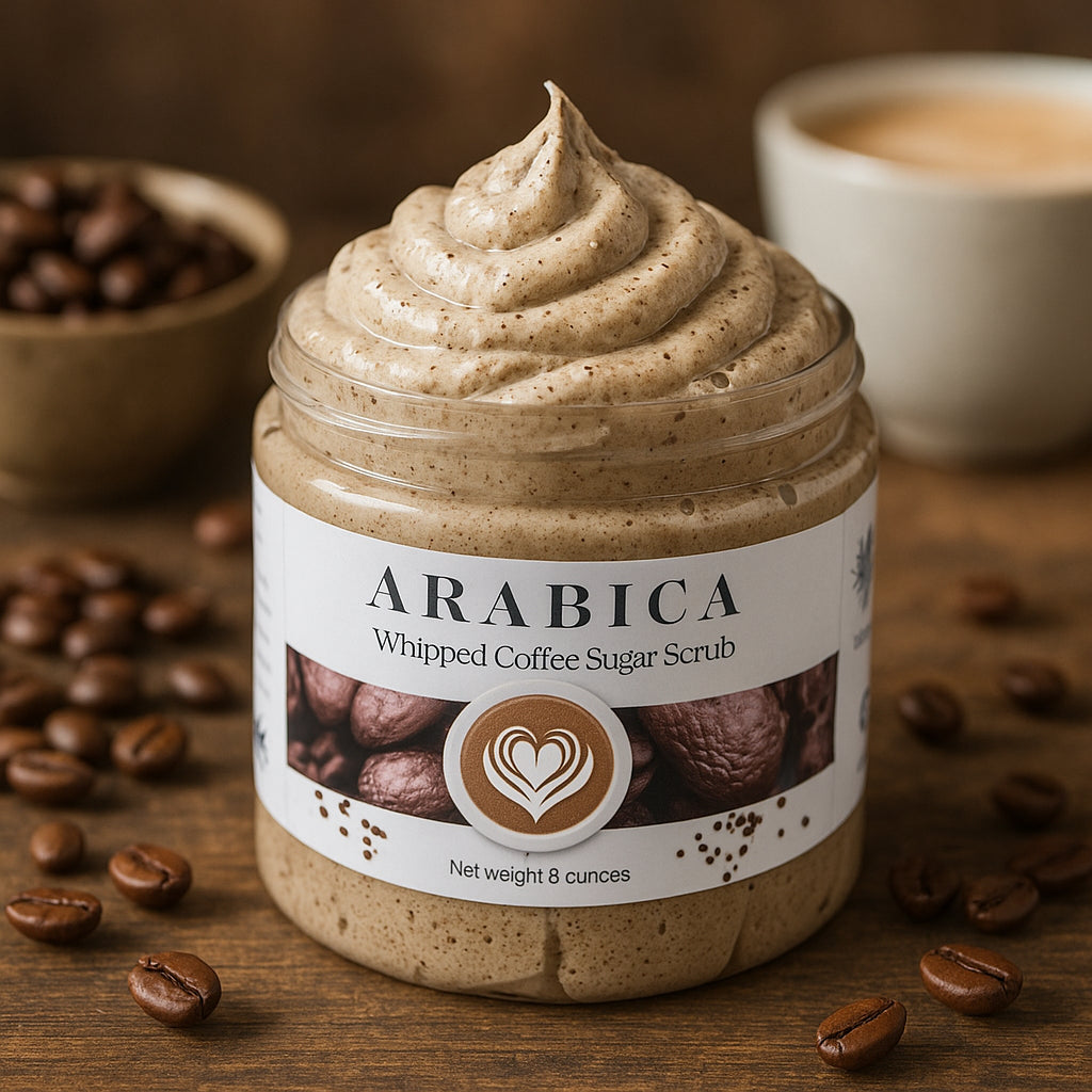 Aromatic Arabica Coffee Whipped Sugar Scrub 8 oz
