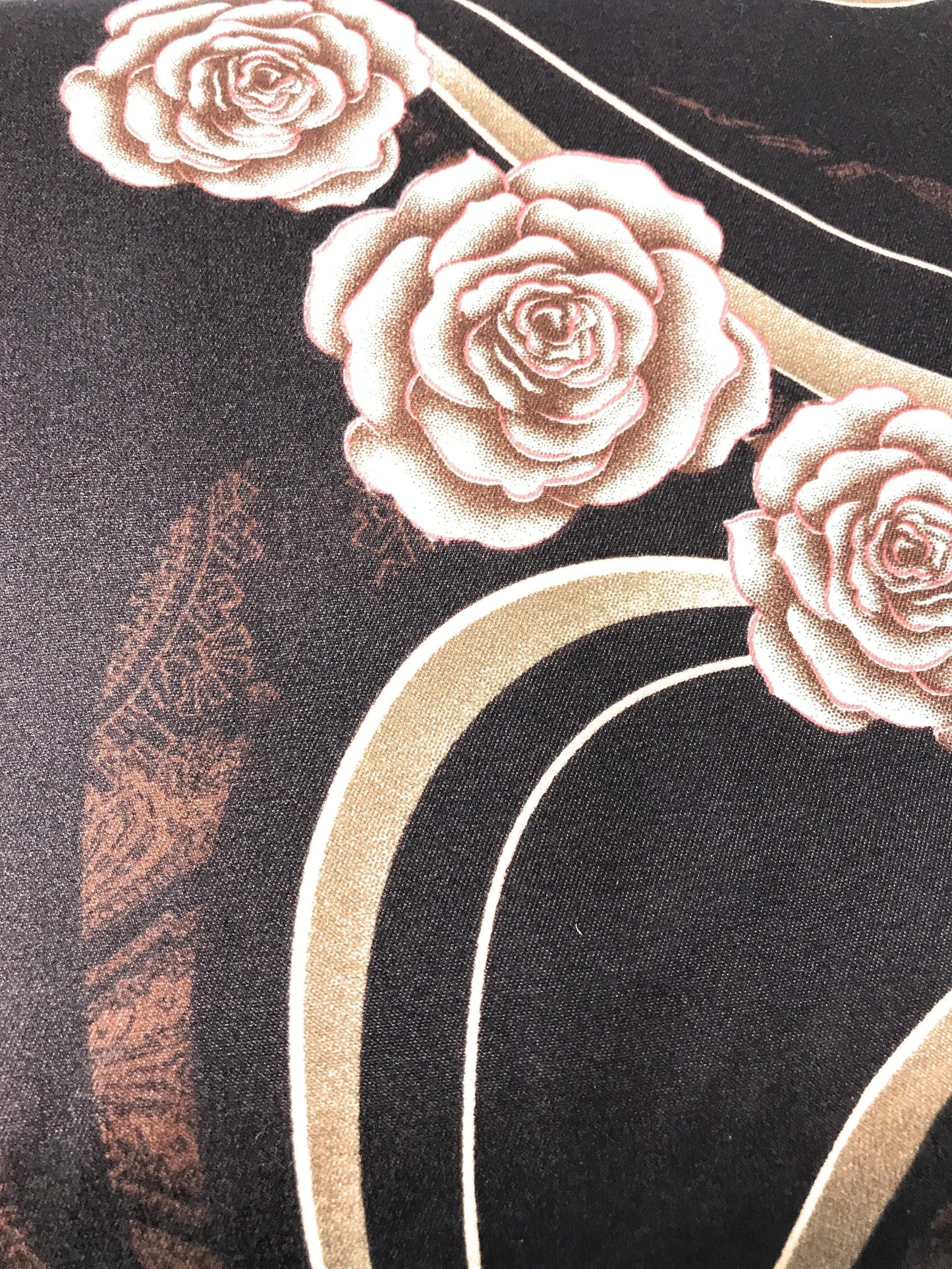 Tache Melted Gold Brown Floral Duvet Cover Twin (2815)