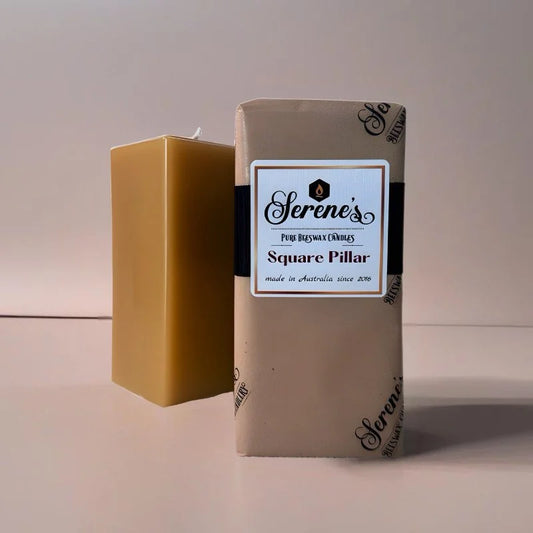 Beeswax Pillar Candles | Square | 18cm