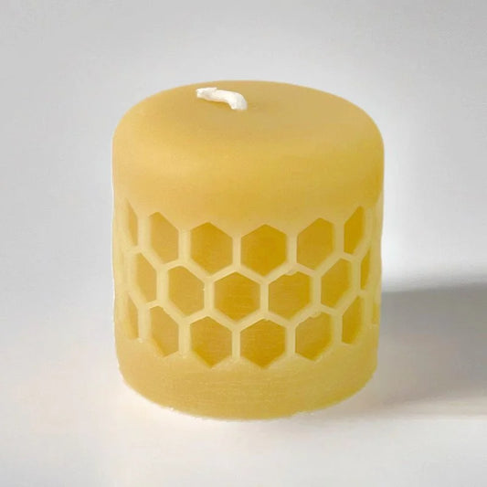 Beeswax Votive Candles | Honeycomb | Box of 3