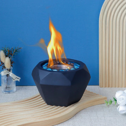6"x4" Portable Cement Tabletop Fireplace