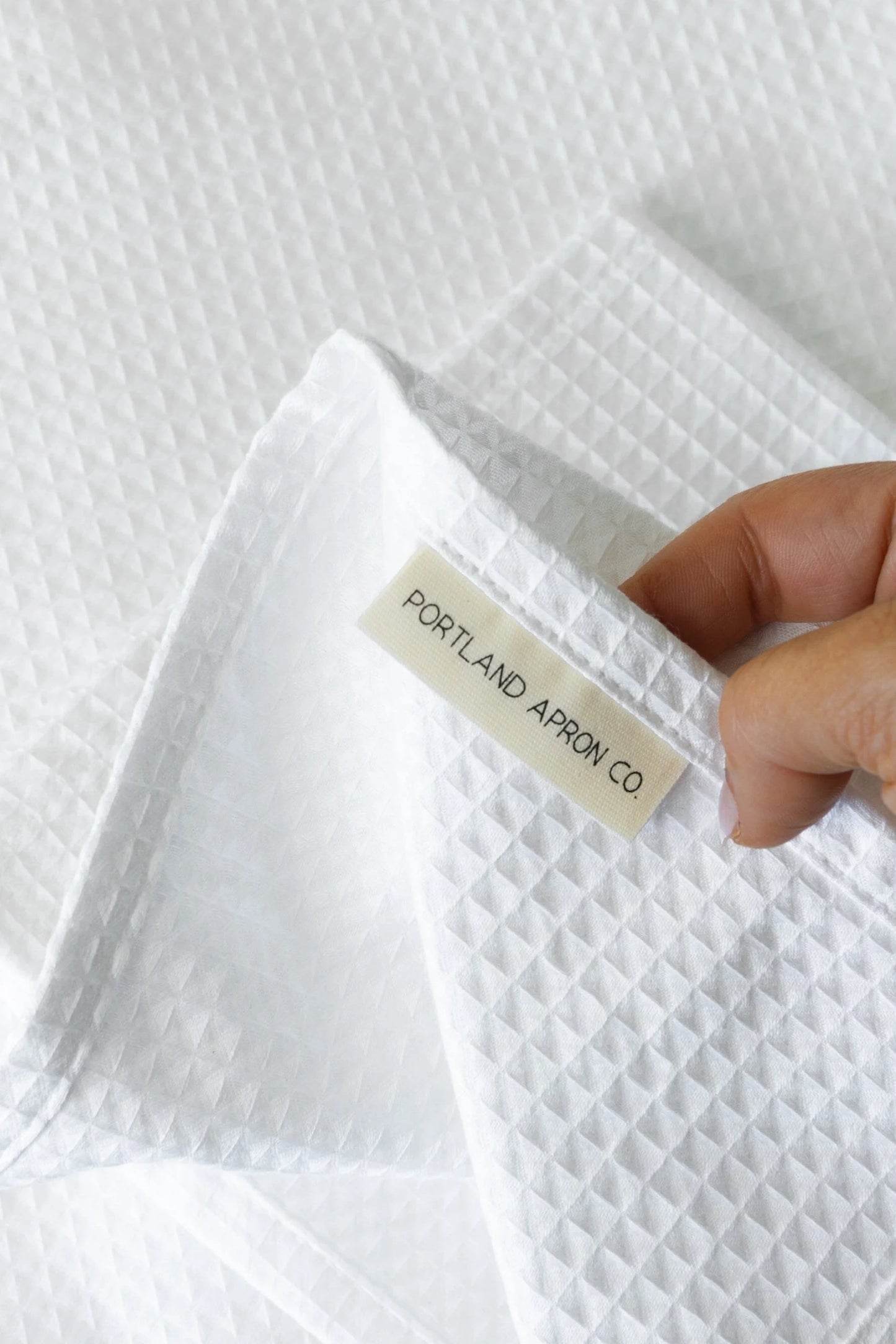 Organic Cotton Waffle Bathroom Towels