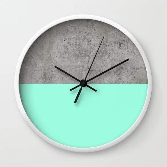 Sea on Concrete Wall Clock