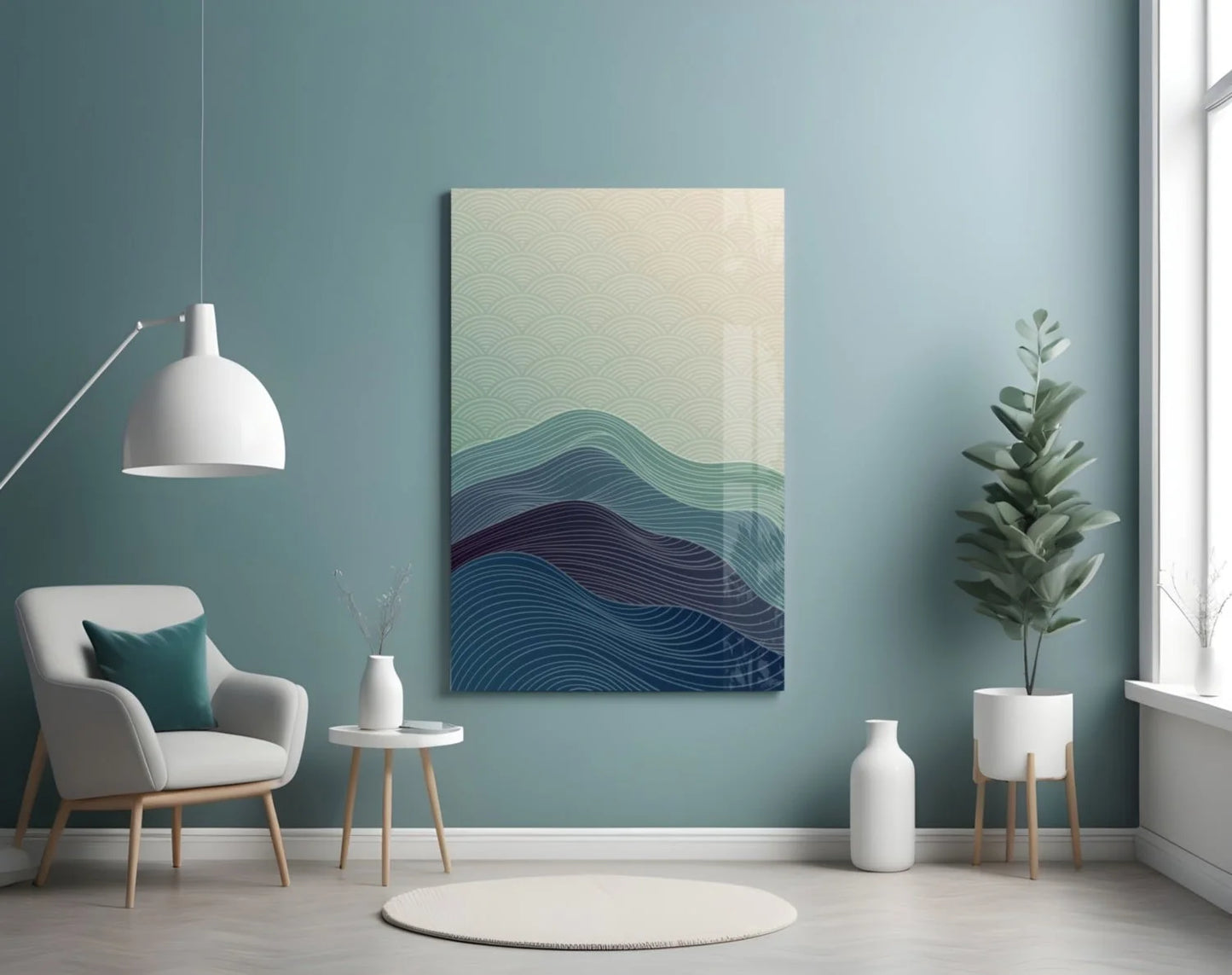 Abstract Art Glass Wall Art