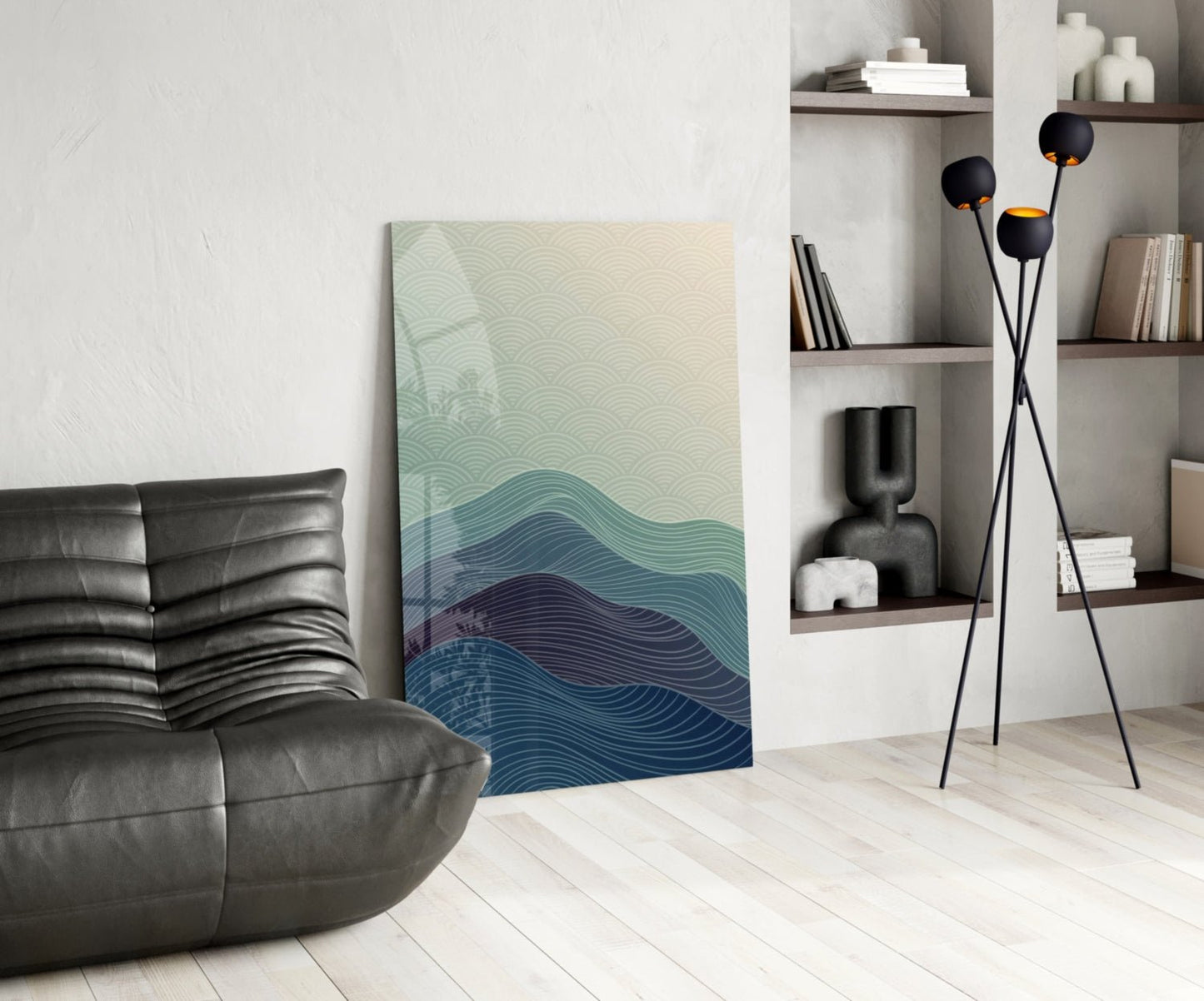 Abstract Art Glass Wall Art
